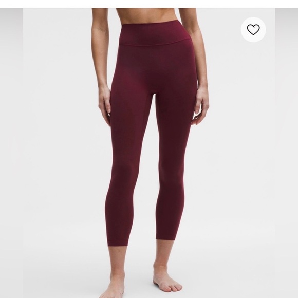 NWT Sz 4 Burgundy Bay Groove High Rise No Line Heart Tight 25” (Valentines Day)